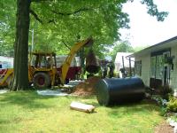 Underground oil tank replacement